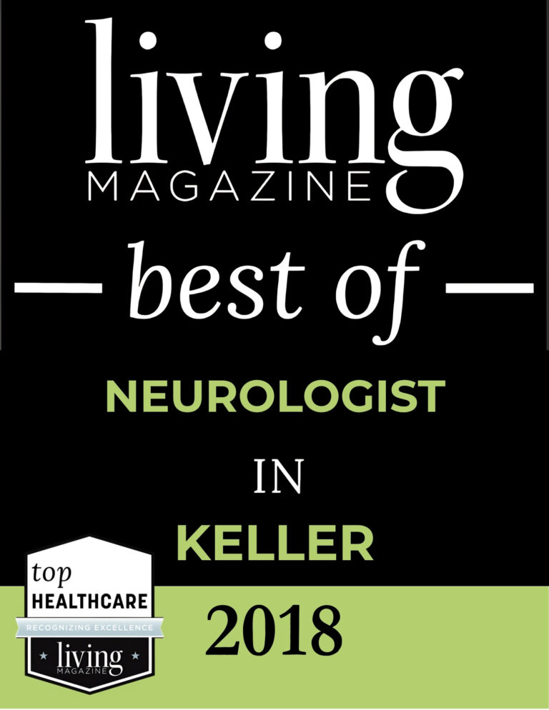 Living Magazine Best Neurologist in Keller Award 2018